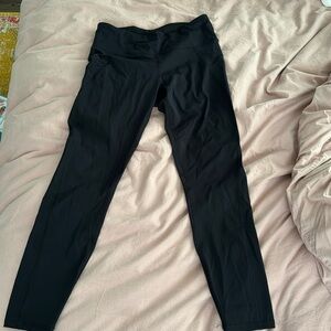 Black CRZ YOGA compression running tights like new